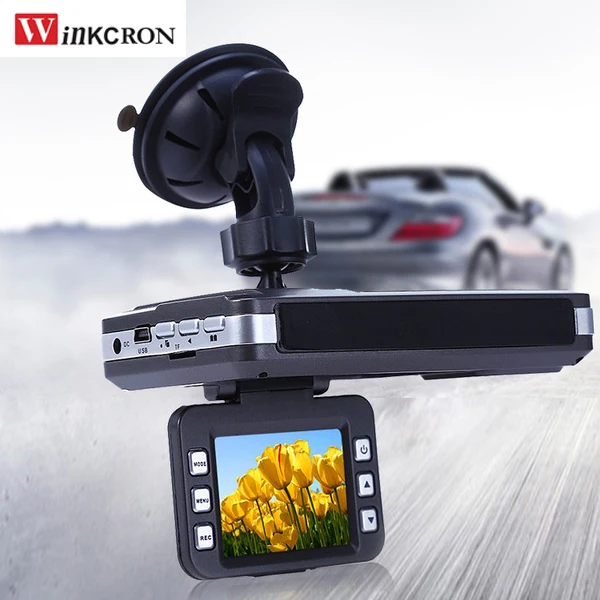 Car DVR Camera Radar detector 2 In 1 (English & Russian) Voice VGR-2 dvr video Recorder 140 Degree View Angle Full band detector