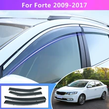 CHROME WEATHER SHIELDS WEATHERSHIELDS WINDOW VISOR KIA CERATO HATCH 2009-2012