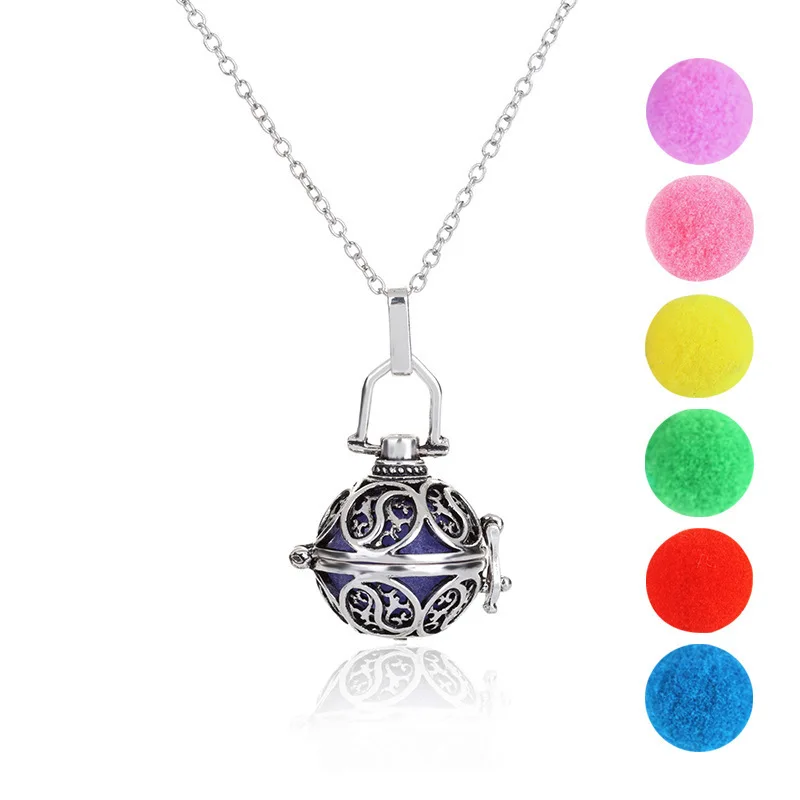 

Originality Pattern Restore Ancient Ways Chi Pot Multicolor Aromatherapy Baby The Ball Necklace Long Sweater Chain TIF131 shouzh