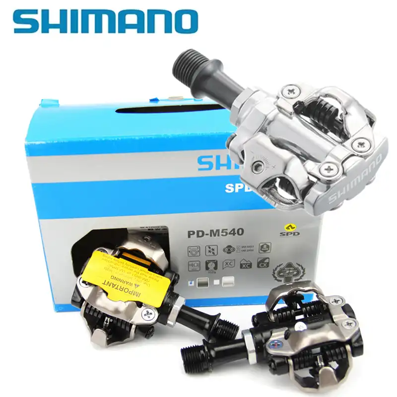 Компактный велосипед SHIMANO PD M540 хромированный мольный и алюминиевый для езды на