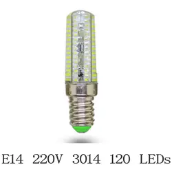 Затемнения E14 светодиодный Лампа 220 V 3 W 9 W 12 W 3014 SMD светодиодные осветительные приборы заменить галогенные фары Люстра Свет 230 V 240 V