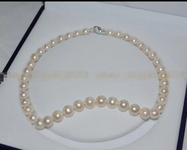 

Free shipping@@@@@ REAL PEARL AAA+ SUPER 10-11MM NATURAL FRESHWATER ROUND PEARLS NECKLACE 18 INCHES