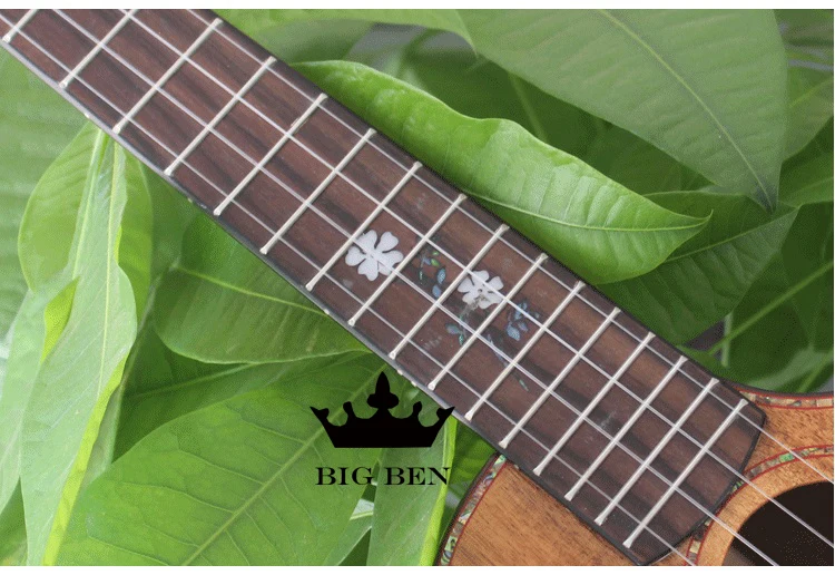 Best 26-inch 18 frets Acacia all solid wood guitar 26inch solid top ukulele bovine bone nut imported strings bright paint acoustic 7