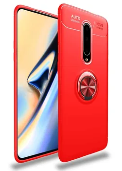 

Stand case Silicone with Ring for OnePlus 7 Pro Red