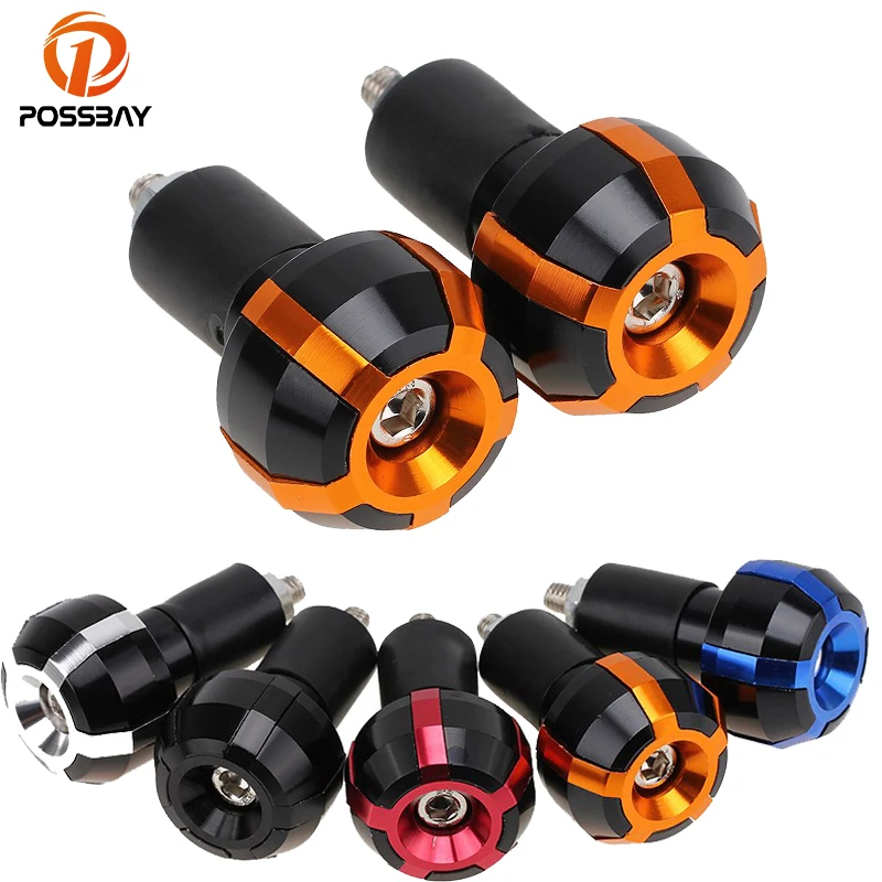 

POSSBAY Universal 7/8" Motorcycle Sliders Grips Handle Bar Ends Caps Plugs For Honda Yamaha Suzuki KTM Dirt Bike Moto Grips