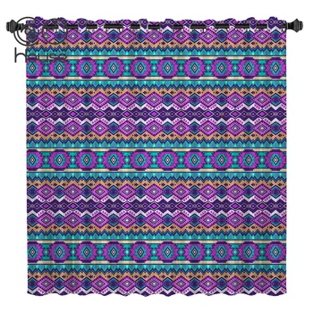 

COCOHouse Summer In Spain Geometric Art Window Treatments Curtains Valance Window Curtains Dark Living Room Outdoor Indoor Decor