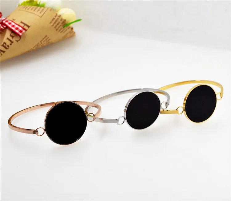 Модный бренд YUN RUO золотистый и серебристый цвет увеличенный черный дисковый