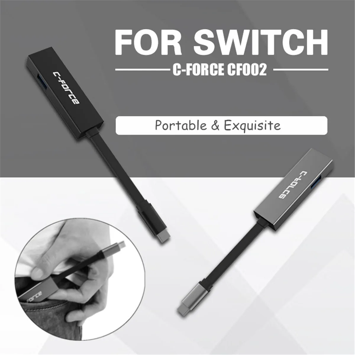 

USB-C(Type-C) Multi-function Converter Charging Data Transfer And HDMI Display Base Adapter For Switch