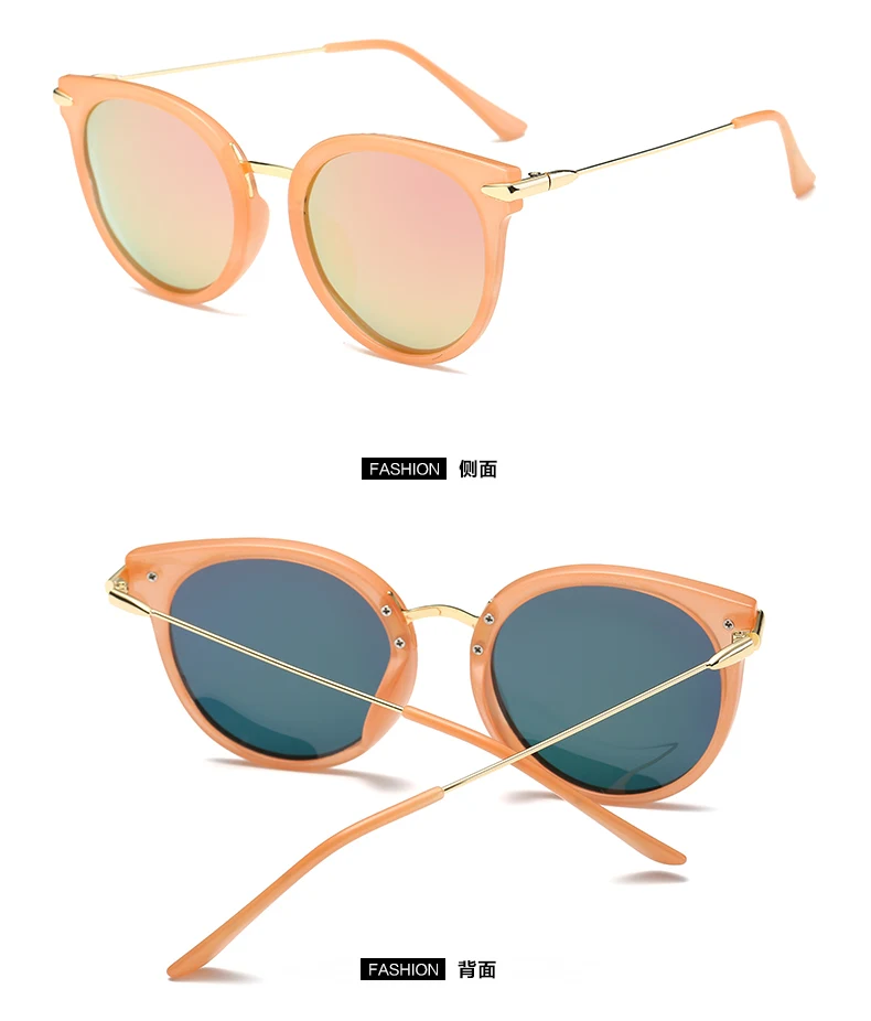 Круглые Женские очки с круглой оправой, поляризованные солнцезащитные очки в европейском и американском стиле, цветные солнечные очки