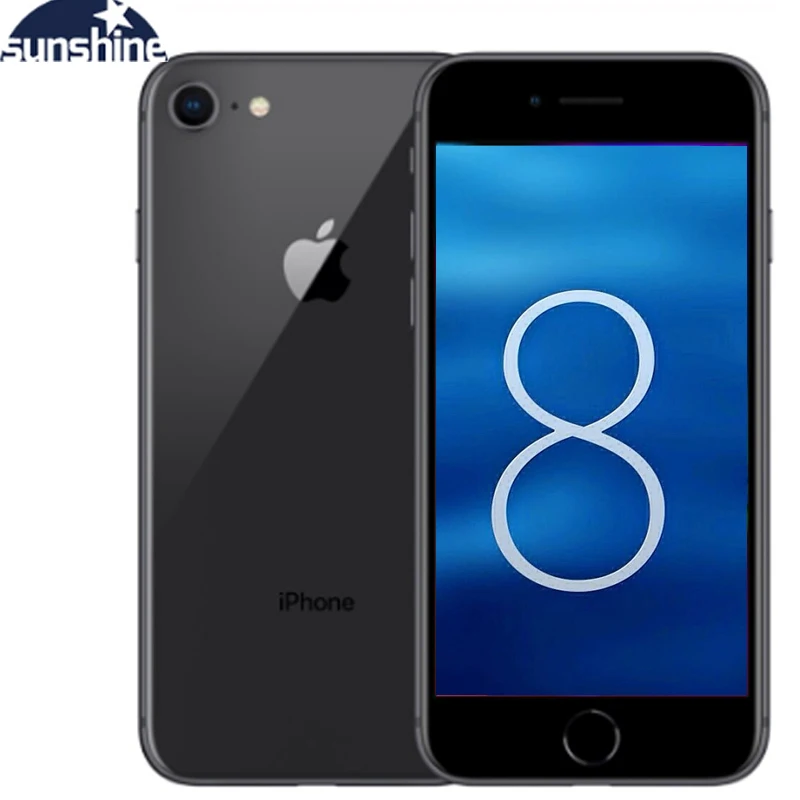 ¡Original huella dactilar teléfono móvil Apple iPhone 8 2G RAM 64 GB/256GB ROM 4G LTE 4,7 ''12! cámara de 0 MP hexa-core IOS