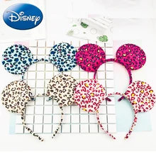 Disney Minnie уши Микки аксессуары для волос украшение для волос, для девочки Девушки вечерние бант на голову Мультфильм Плюшевая кавайная игрушка ролевые игры подарок