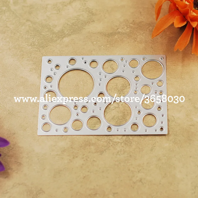 Bubble Dot Metal Die cutting Dies For DIY Scrapbooking Photo Album Decorative Embossing Folder 8072546 | Дом и сад