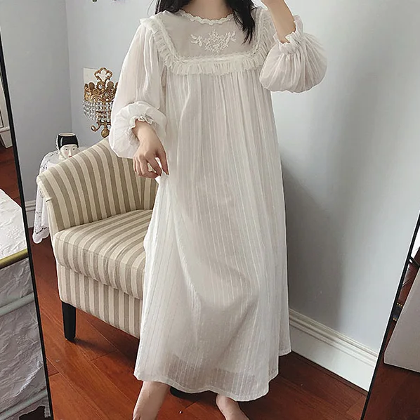 embroidered nightdress