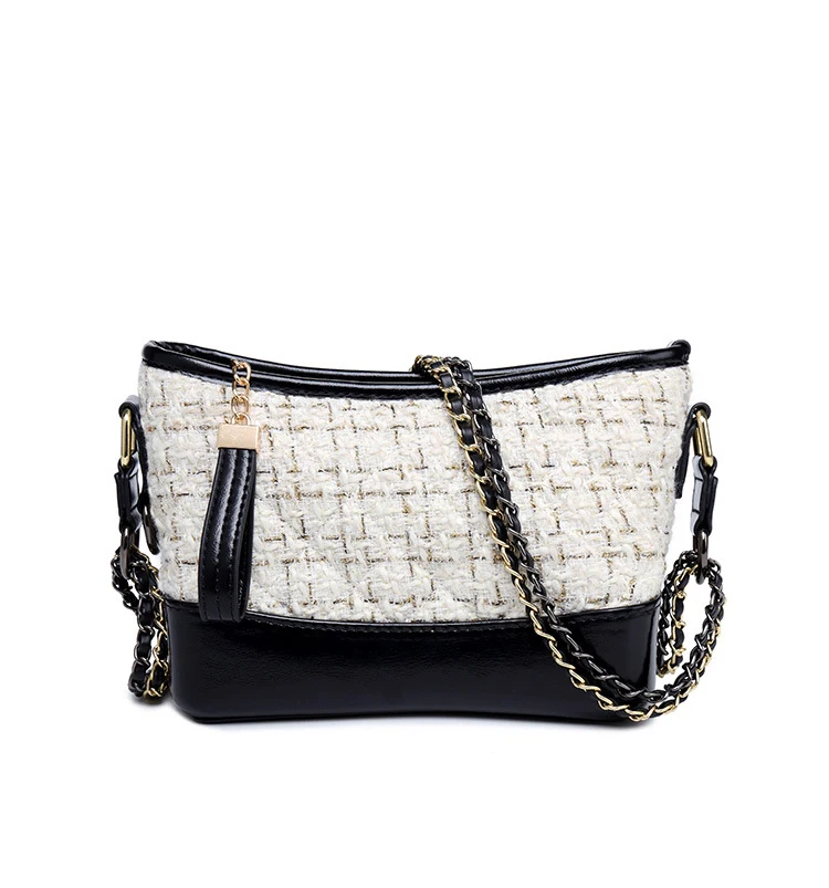 

Chu JJ Fashion Patchwork Women's Leather Handbags Small Shoulder CrossBody Bags For Women Bucket Bags