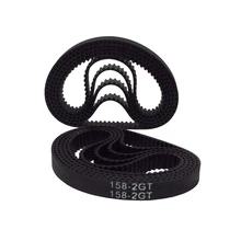 2GT-6 2/5/10PCS Rubber Timing Belt 406/410/430/444/450/460/466/480/488/494/500mm Length 6/9mm Width Timing Belt For 3D Printing