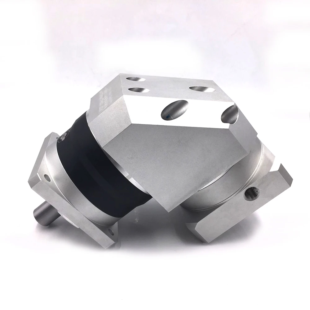 Supply Right Angle Servo Speed Reducer Ratio 4 5 7 10:1 3500rpm 90mm Planetary gearbox reducerfor NEMA36 Servo Motor