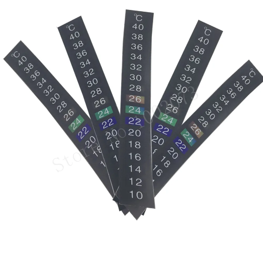 3 pieceslot, 10-40 'C homebrew Beerwine Aquarium Fish Tank Temperature Adhesive Sticky Sticker Thermometer (3)