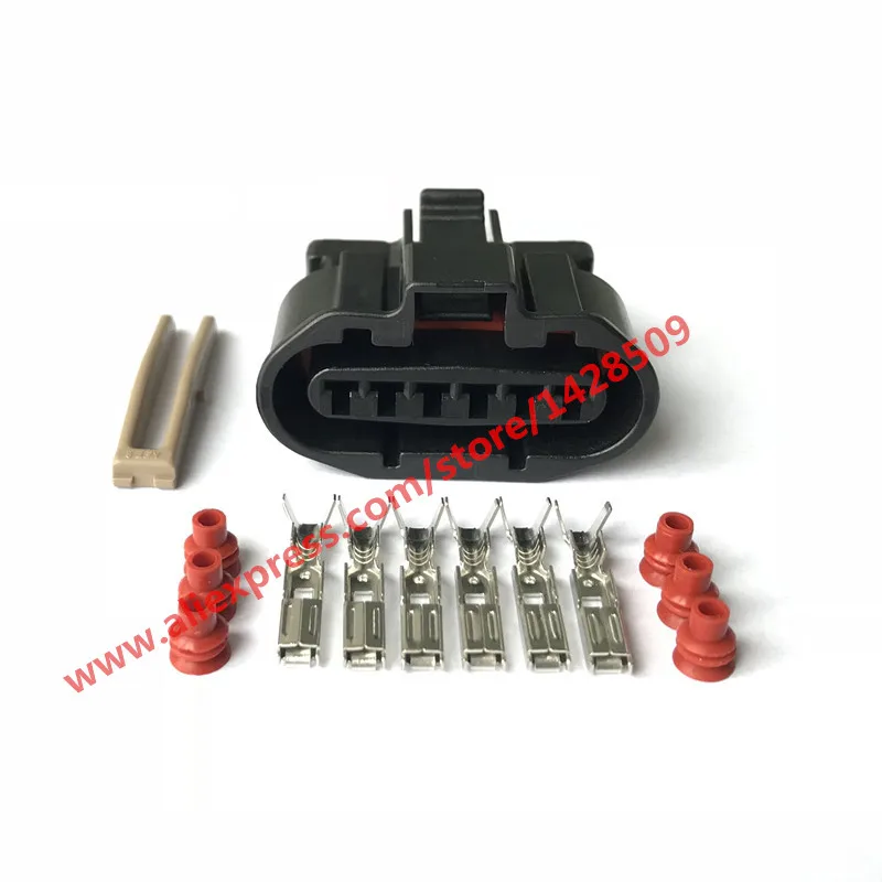 1 комплект MG640547-5 6 Pin женский Датчик MAF и распределитель зажигания для Mitsubishi автомобильный разъем