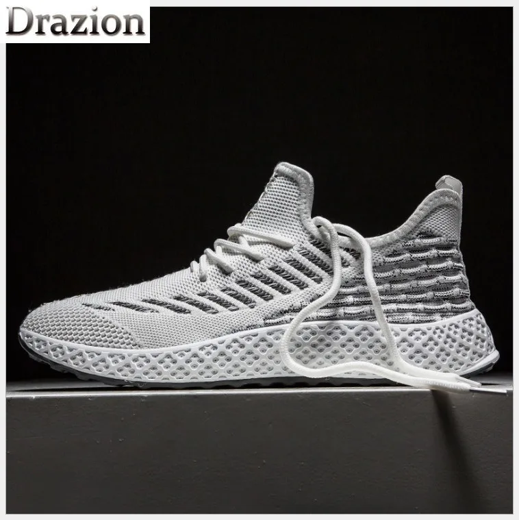 Summer new breathable flying woven sneakers men's tide mesh running casual low help | Обувь