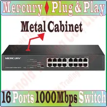 Заменить Tenda TEG1016D 16 портов 1000 Мбит/с Gigbit Ethnet сетевой коммутатор, Настольный/Rackmount дизайн, MDI/MDIX, 6KV Lightning защита