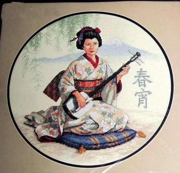 cs-2788 Cross Stitch Kit Soft Sounds of the Orient Woman Lady Girl dim 35041