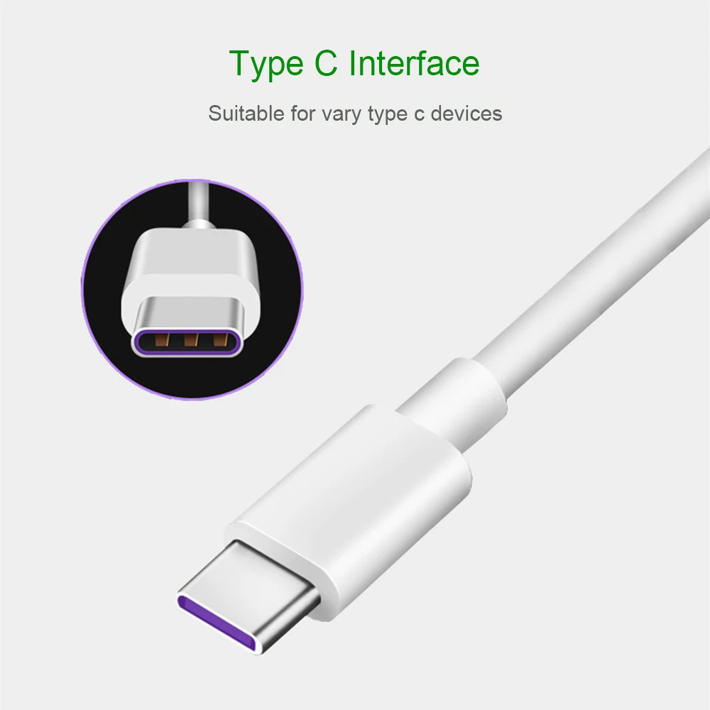 5А быстрая зарядка type C USB кабель для huawei Honor Supercharge кабели передачи данных FCQ Quick Charge