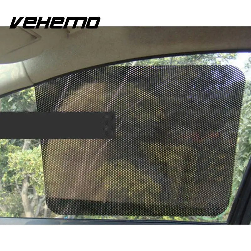 Vehemo 2 шт. окна автомобиля солнцезащитный козырек крышка блок статический цепляющийся экран черный
