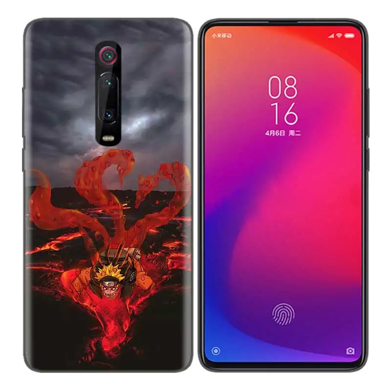 Черный мягкий силиконовый чехол для Xiaomi mi 9T CC9 Red mi 4 4X5 6 6A 7 7A Note Plus K20 Pro F1 Tampa осень Наруто Аниме Темный