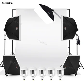 

Photographic light kit lamp set softbox photo shooting soft light box lamp Studio small led filling box props CD50 T01