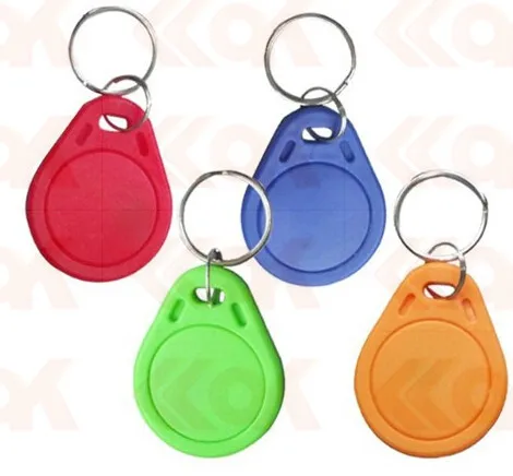 1000 шт./лот ядерная радиобрелок для ключей 125 кГц брелок T5577 RFID перезаписываемый умные метки записываемых брелоков красочный