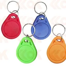 1000 шт./лот ядерная радиобрелок для ключей 125 кГц брелок T5577 RFID перезаписываемый умные метки записываемых брелоков красочный