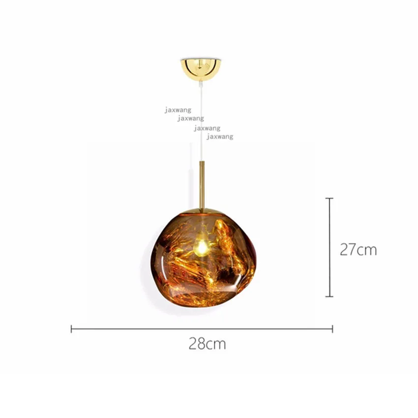 Современное светодиодное стекло Современные подвесные потолочные светильники подвесные светильники бар Гостиная ресторан в ожидании освещение расплава вулканической лавы - Цвет корпуса: P