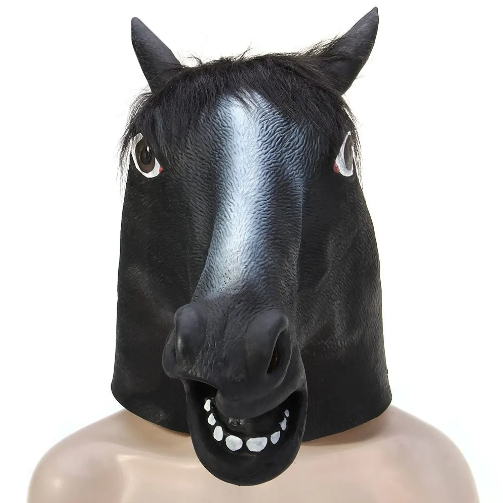 Latest Mask High Imitation Horse Head Full Face Silicone Animal Adults
