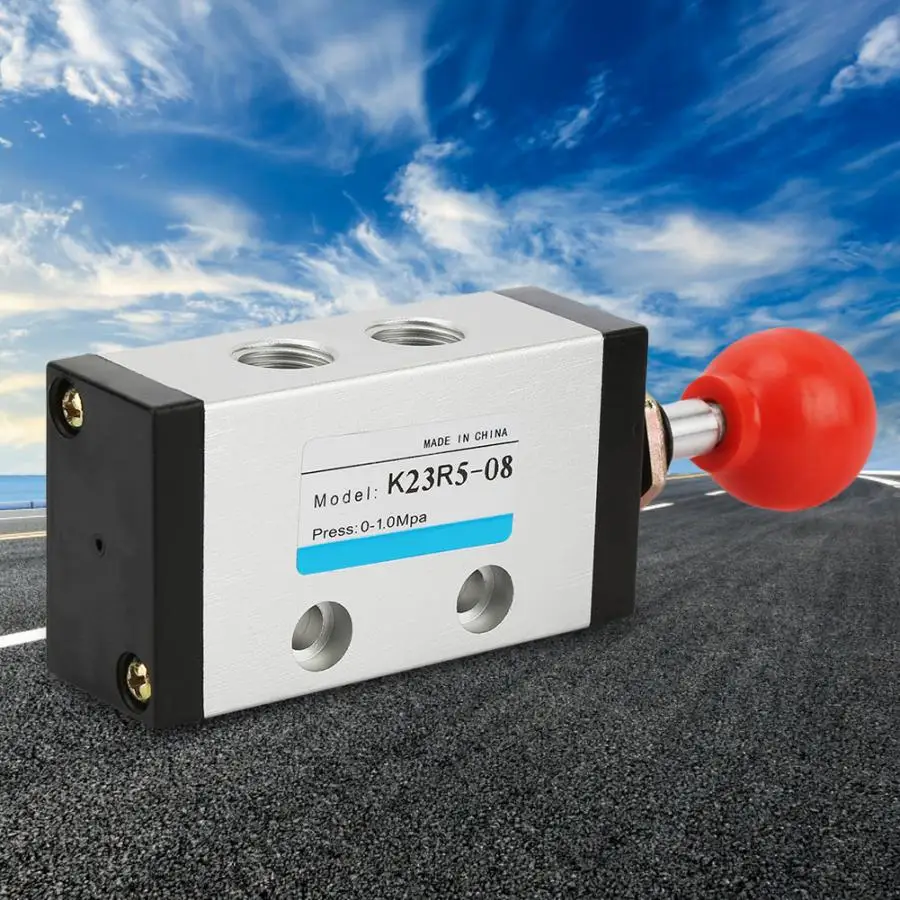 K23R5-08 воздушный клапан G1/4 стороны пуш-ап ручной Управление пневматический клапан 2 Позиция 3 Way
