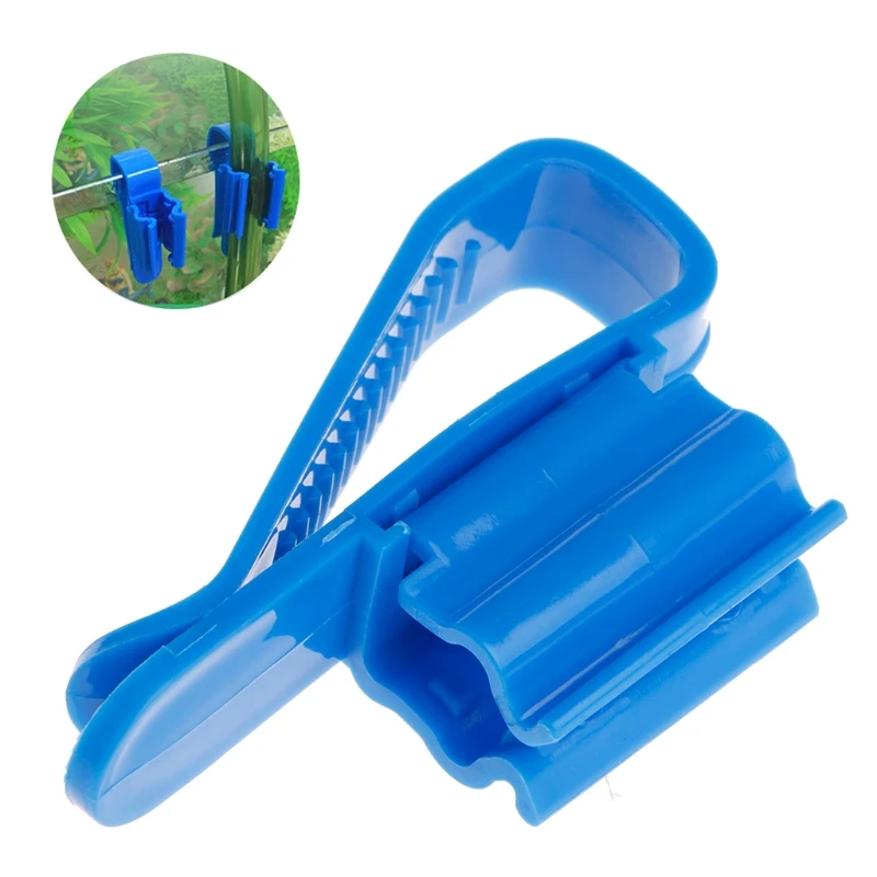 

2Pcs Blue Aquarium Fish Tank Water Tube Hose Mount Holder For 8-16mm Pipe Filtration