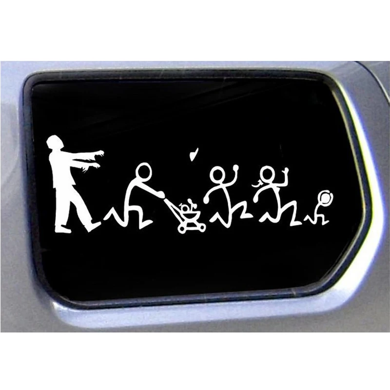 100 шт./лот) Наклейка с изображением семьи зомби, не заботится о грузовике, забавные наклейки для автомобиля, Стайлинг автомобиля