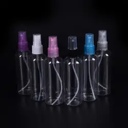 100 мл мини-Маленький Пустой Пластик Духи Прозрачный распылительной Бутылочки Make Up косметический контейнер для образца