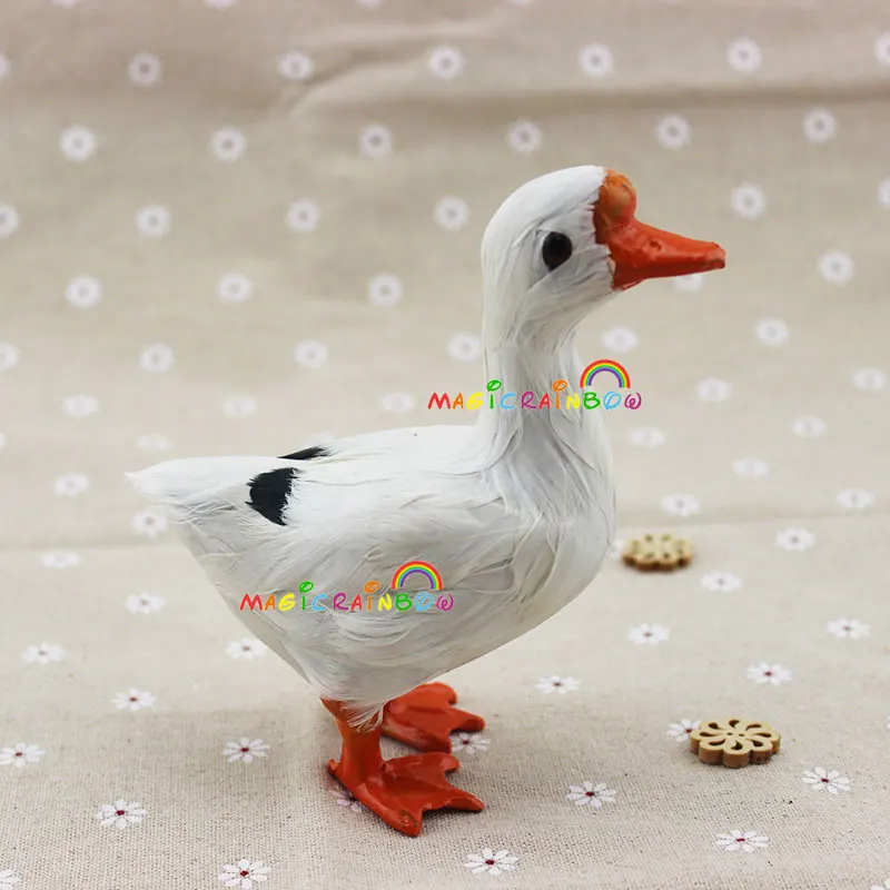 Goose White Feather Furry Ornament Decoration Adornment Height