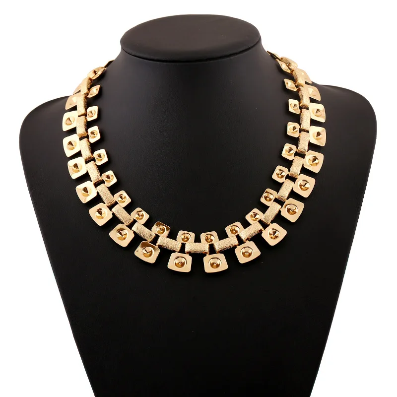 

Steampunk Statement Necklace Women Men Necklaces & Pendants Jewelry Colar For Gift Party Metal Chunky Choker Jewelry