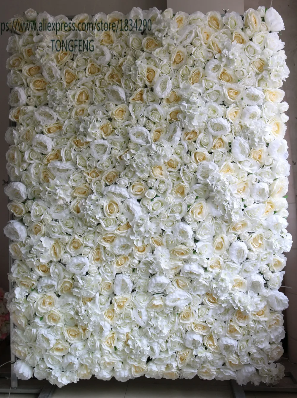 

10pcs/lot mixcolor Artificial silk rose and peony flower wall wedding background decoration Arches flower TONGFENG