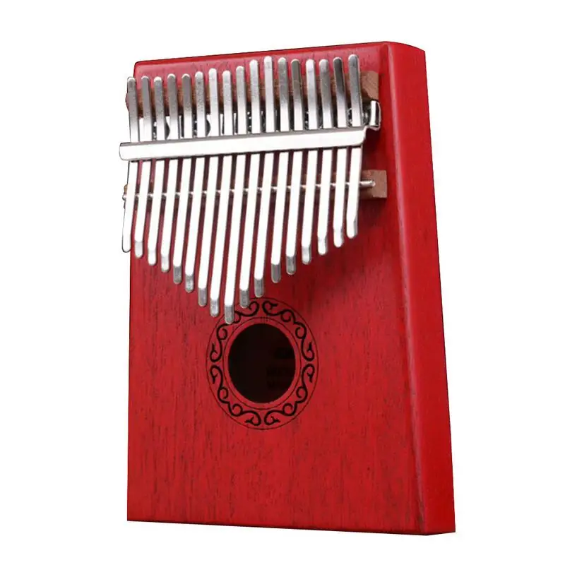 17 ключ калимба Африканский красное дерево «пианино для больших пальцев» палец мешок Рождество музыкальный инструмент подарки - Цвет: 01