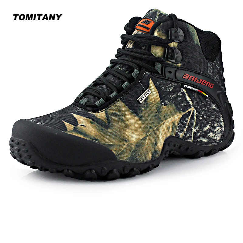 

Man Trekking Outdoor Shoes Waterproof Canvas Camping Hiking Climbing Tactical Boots Men Fishing Mountain Sneakers Shoe