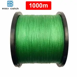 Легкая ловм ля 100% м 1100 ярдов 1000 PE плетеная леска зеленая оплетка Multifilament супер сильные лески 15LB-100LB