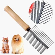Расческа для волос для собак кошек двустороннее устройство для удаления шерсти домашних животных игла для домашних животных меховая Груминг за домашним животным уход брошь щетка расчески Бытовая