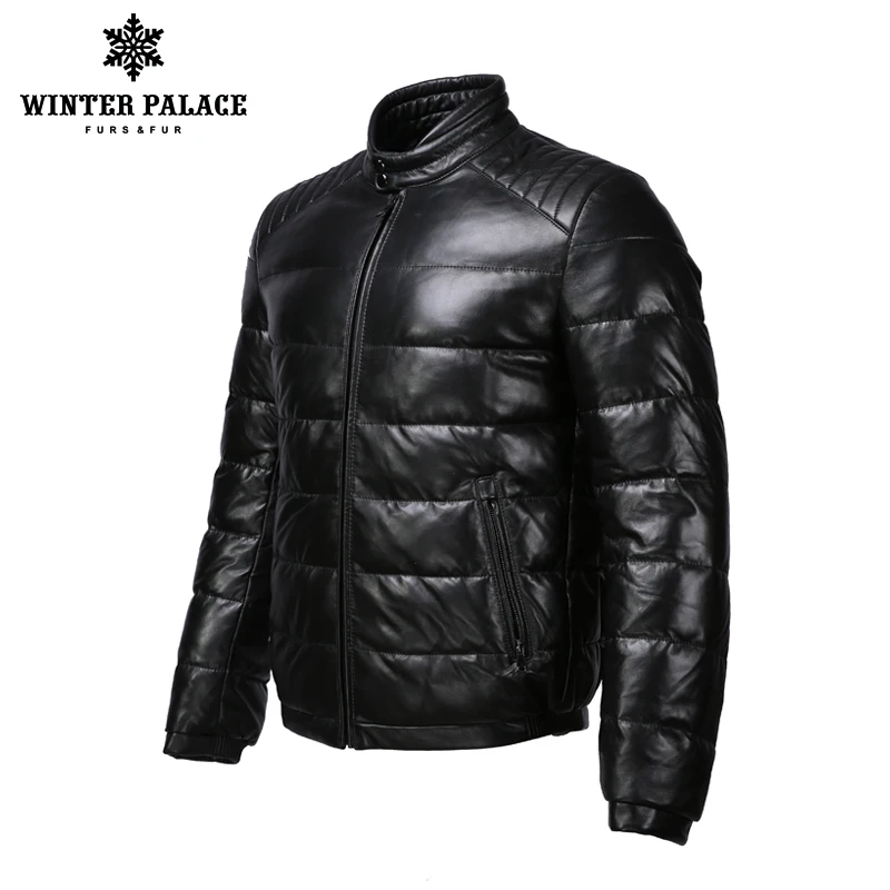 Молодой стиль кожаная куртка воротник стойка мужская внутренний хлопка Мужская