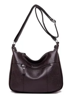 Натуральная кожа Для женщин через плечо, модная сумка через плечо, сумки в руку, сумка-почтальонка с кисточкой, простой дизайн, Маленькая женская сумка на плечо Для женщин кошелек C871 - Цвет: Коричневый