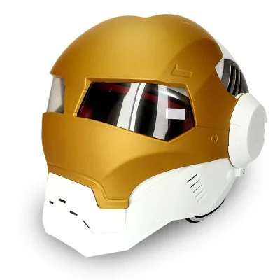 

NEW IRONMAN Iron Man helmet motorcycle helmet retro half helmet open face helmet 610 ABS motocross for unisex