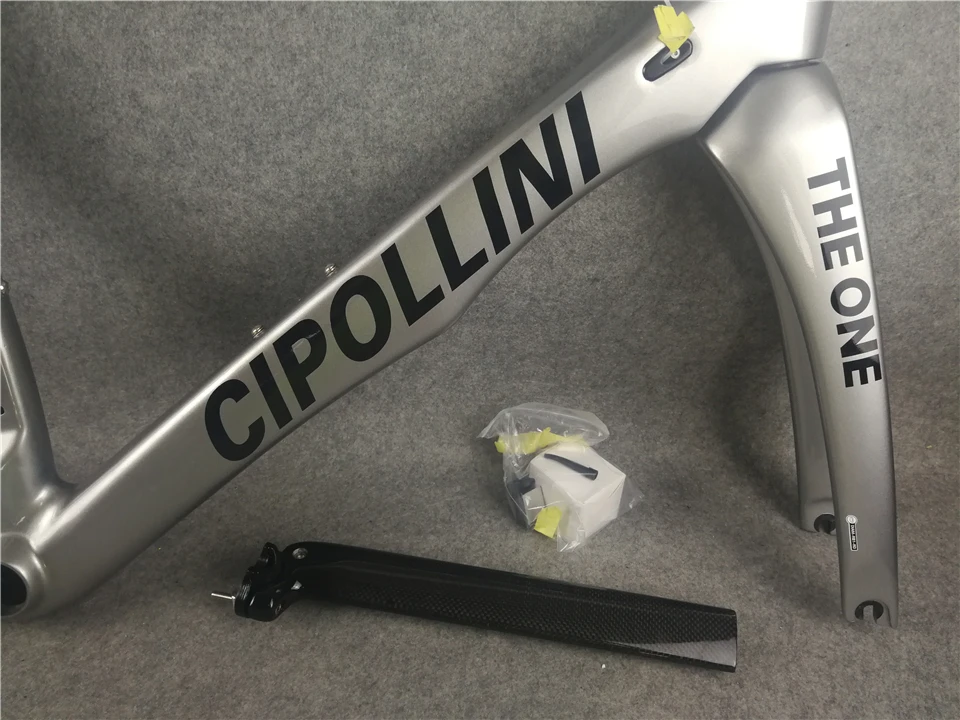 Excellent Sliver Frame Cipollini RB1K THE ONE Shiny RB1000 T1100 carbon fiber road bike bicycle frame set 4