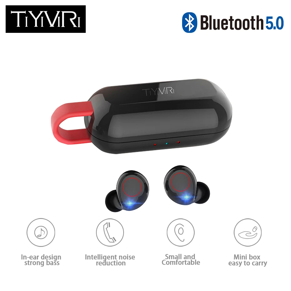 

2019 New Wireless charging Mini Wireless Bluetooth Earphone car bluetooth V5.0 sports Wireless Headset With Mic For iPhone Phone