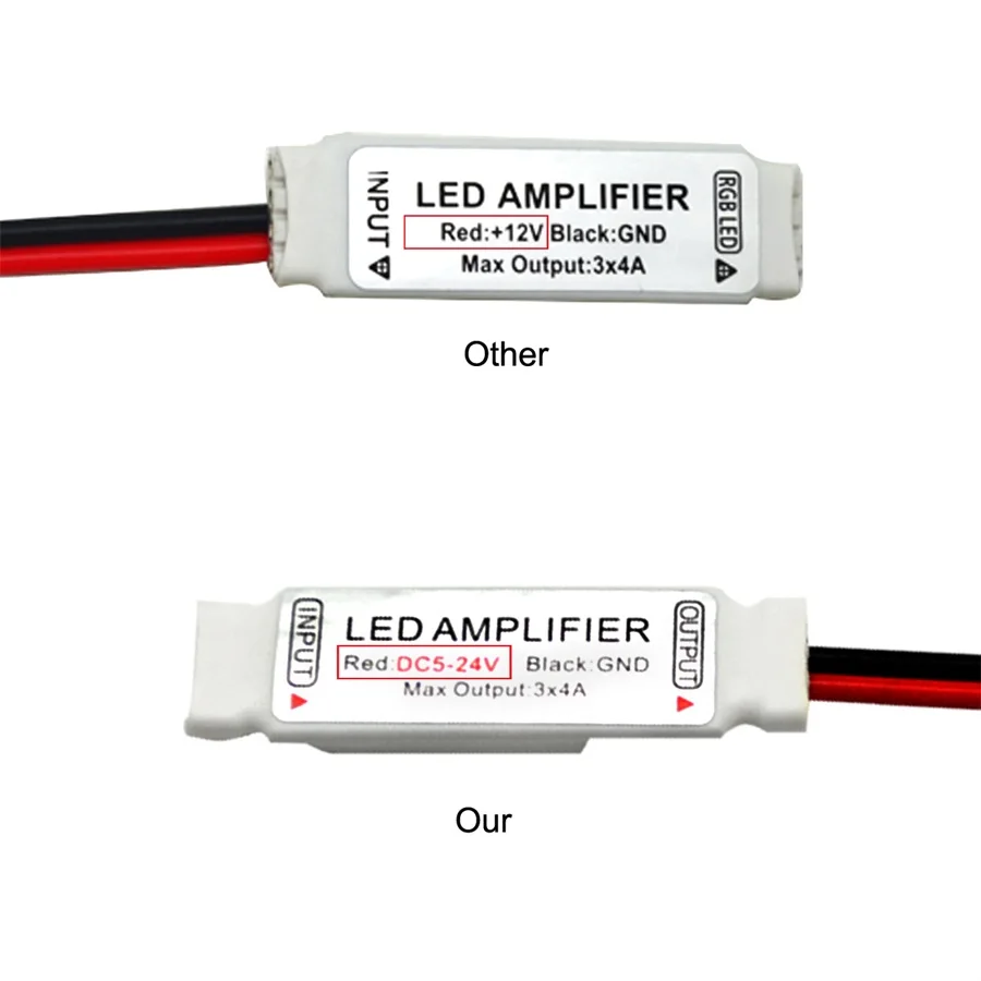 5 шт. мини RGB/светодиодный Усилитель RGBW контроллер управления DC5-24V общий анод управления для 5050 RGB/RGBW светодиодные ленты